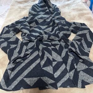 Mossimo Supply Co. Blue and Gray Hooded Jacket M